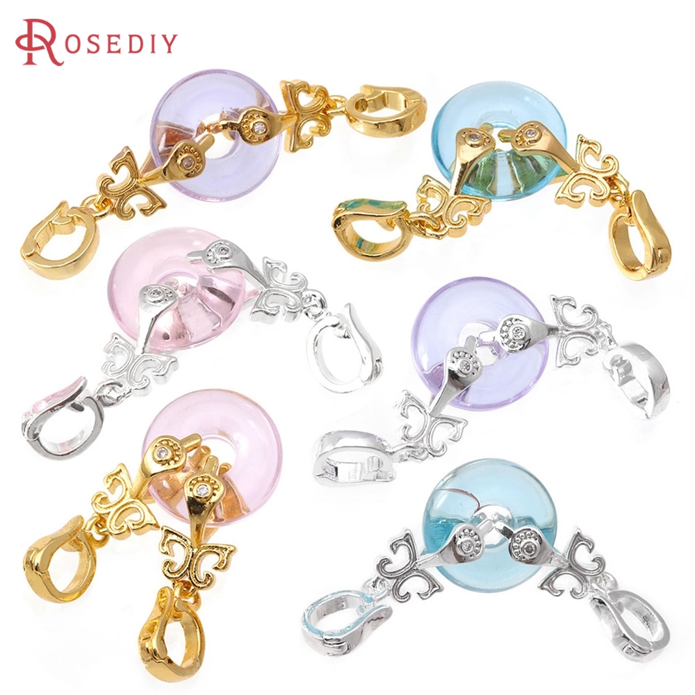 Jewelry Making Pieces - 2 Sets 18K Gold Color Brass