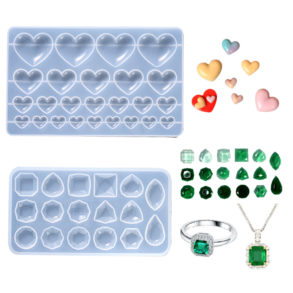 Jewelry Making Workshops - Love Heart Silicone Mold Jewelry Making
