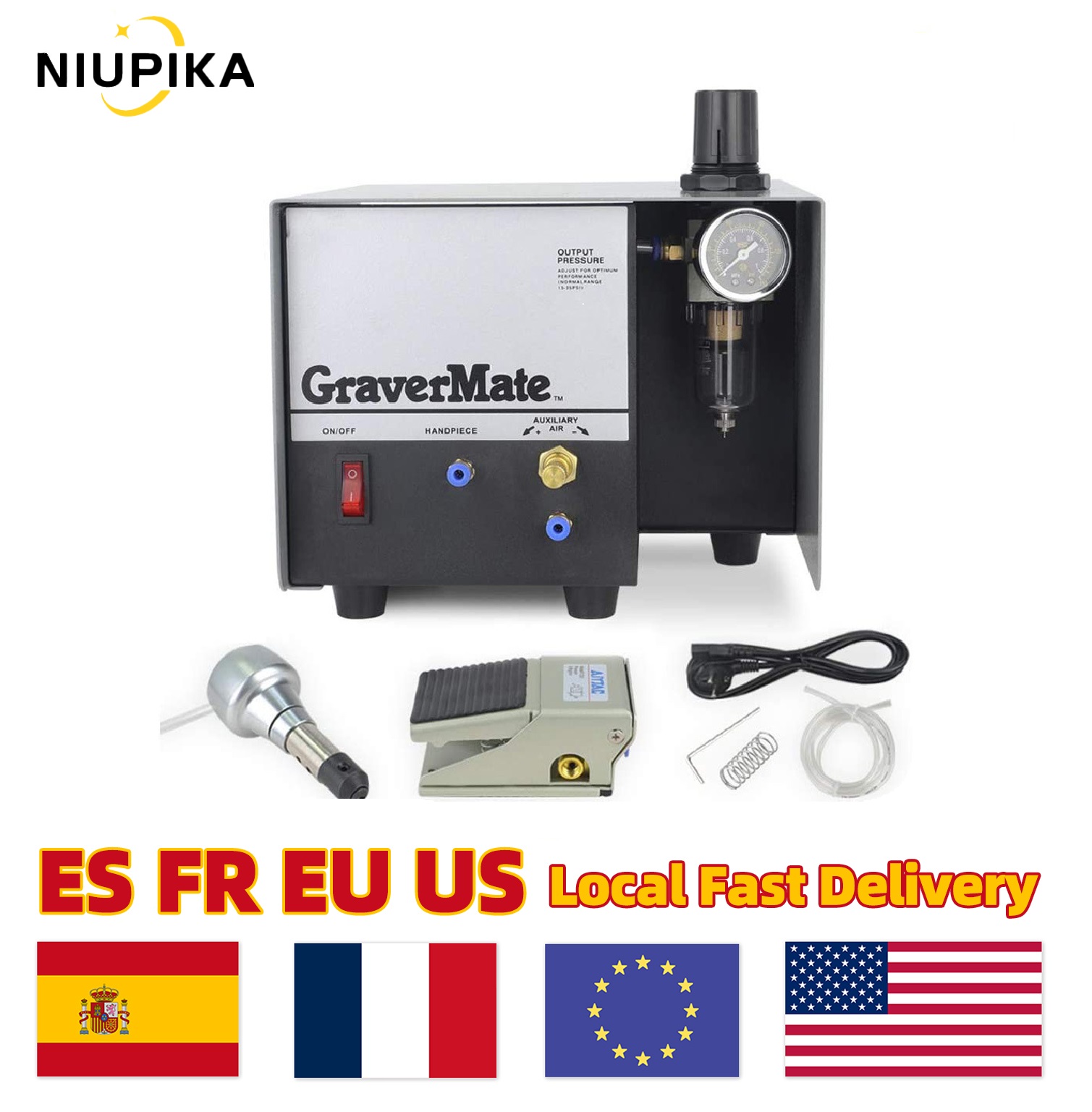 Jewelry Making Machine - 110V/220V Pneumatic Impact Engraving Machine GraverMate