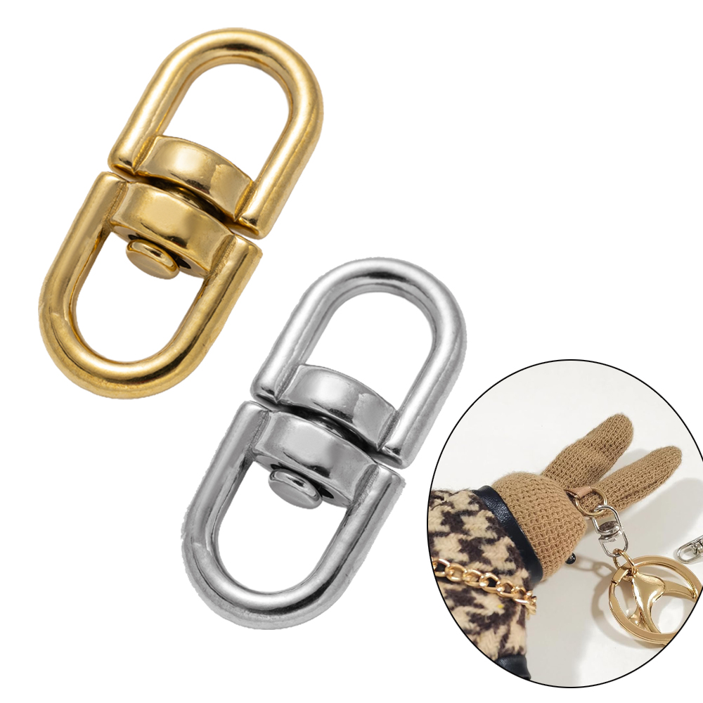 Jewelry Making Hoops - 5Pcs Gold Stainless Steel Swivel Key