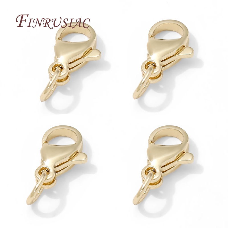 Jewelry Making Pins - Stainless Steel Gold Plated 10mm Lobster