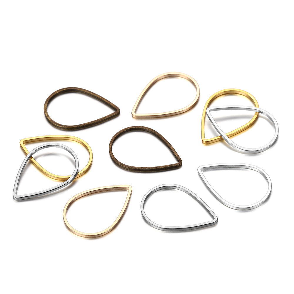 Jump Ring Assorted - 30Pcs/lot Teardrop Waterdrop Mix Color Jump