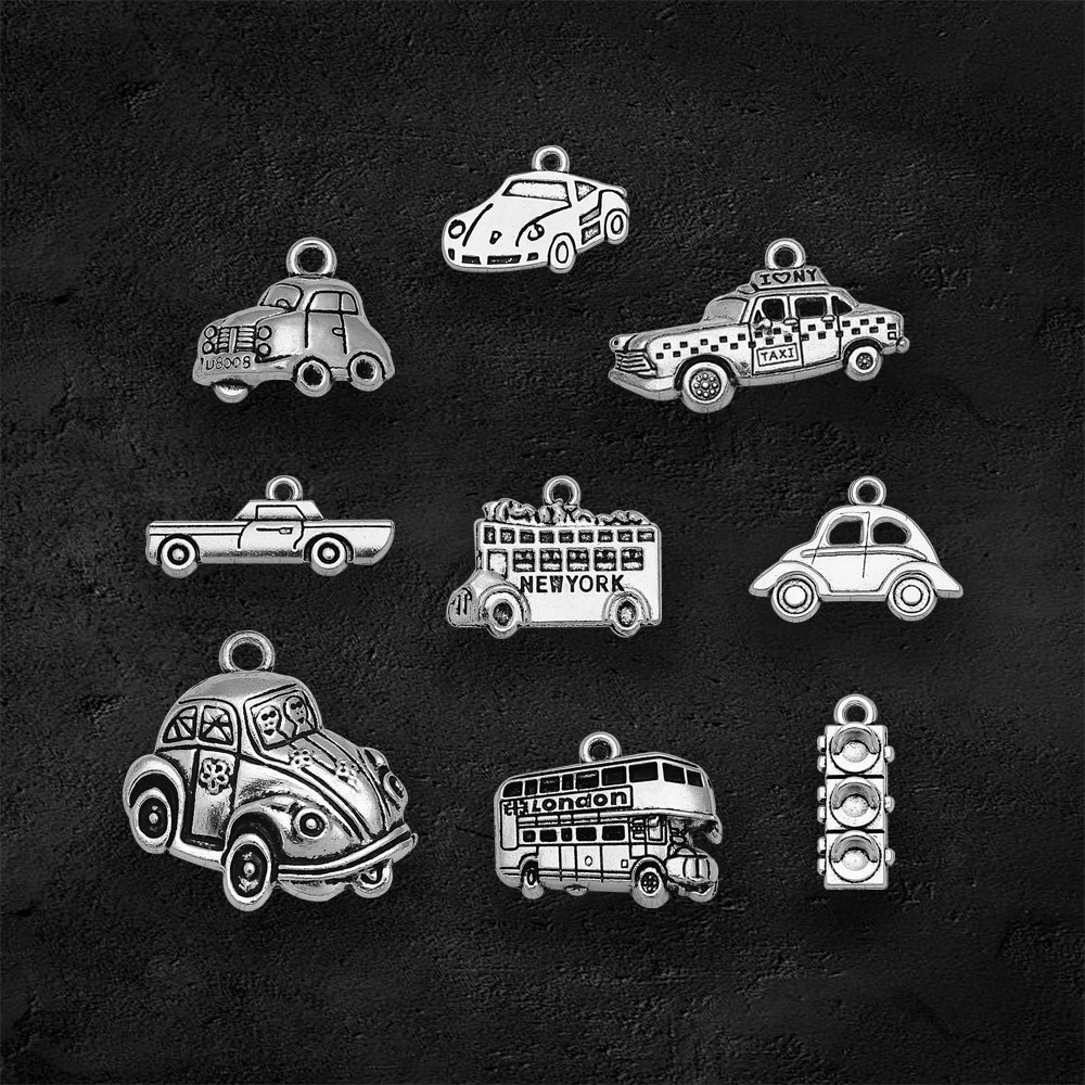 Silver Plated Taxi Bus Car Tra - Jewelry Making York avis et prix