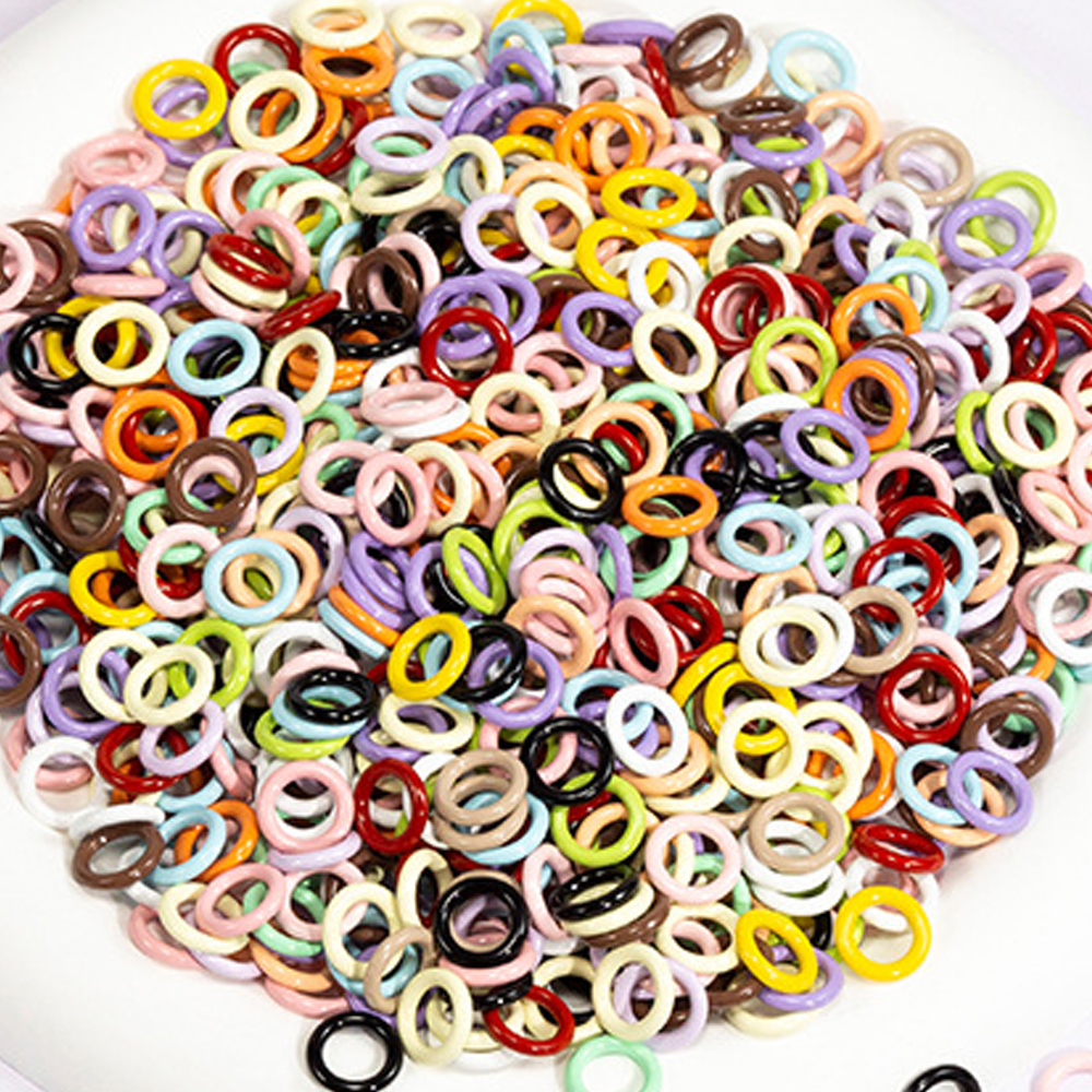 50pcs 9mm Mix Color Soldered C - Jump Ring Assorted avis et prix