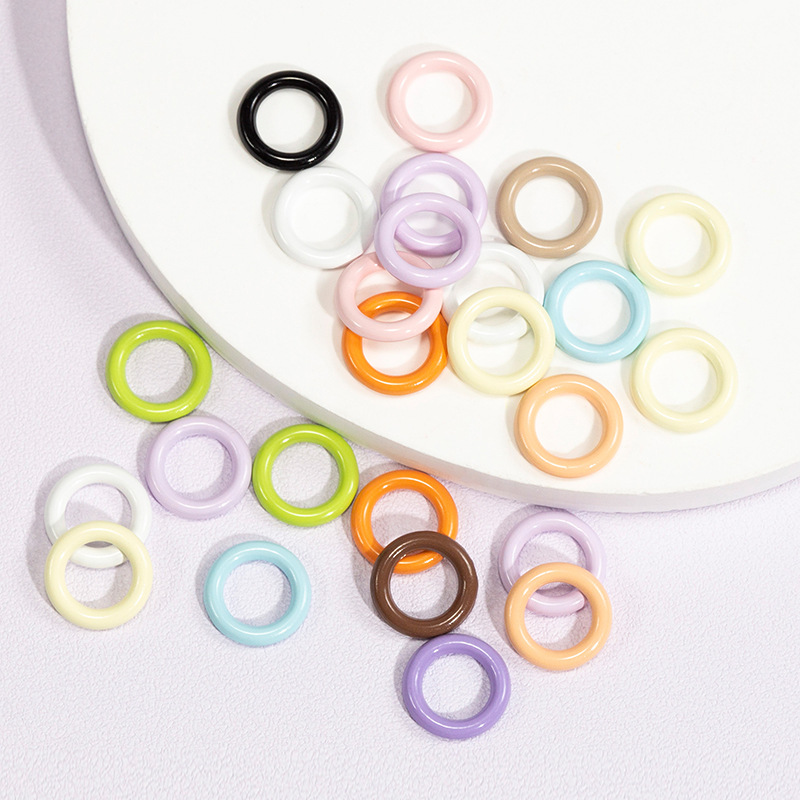 50pcs 9mm Mix Color Soldered C - Jump Ring Assorted avis et prix