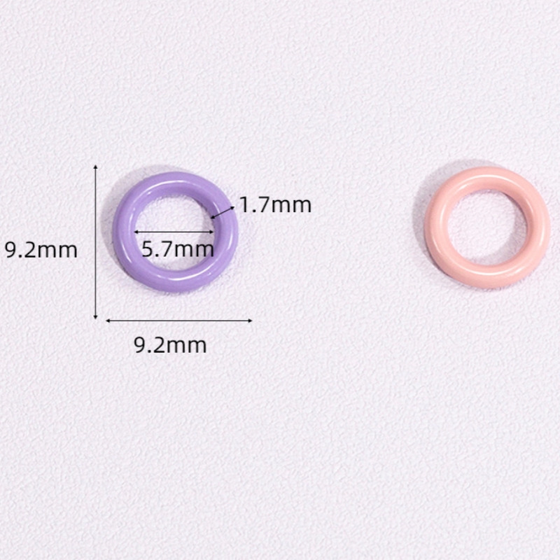 50pcs 9mm Mix Color Soldered C - Jump Ring Assorted avis et prix