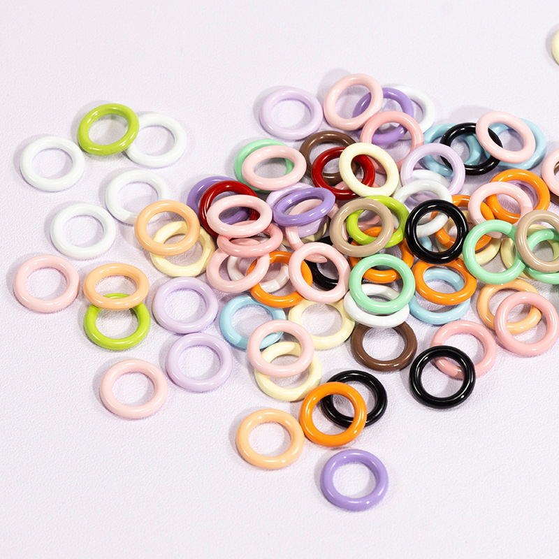 50pcs 9mm Mix Color Soldered C - Jump Ring Assorted avis et prix
