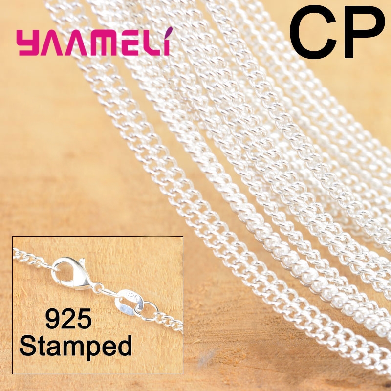10PCS Hot Sale 18 Inch 925 Ste - Lobster Clasp Silver avis et prix