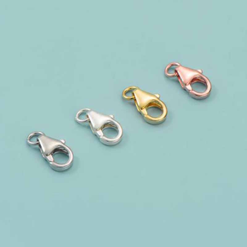 2pcs Genuine Real Pure Solid 9 - Lobster Clasp Silver avis et prix