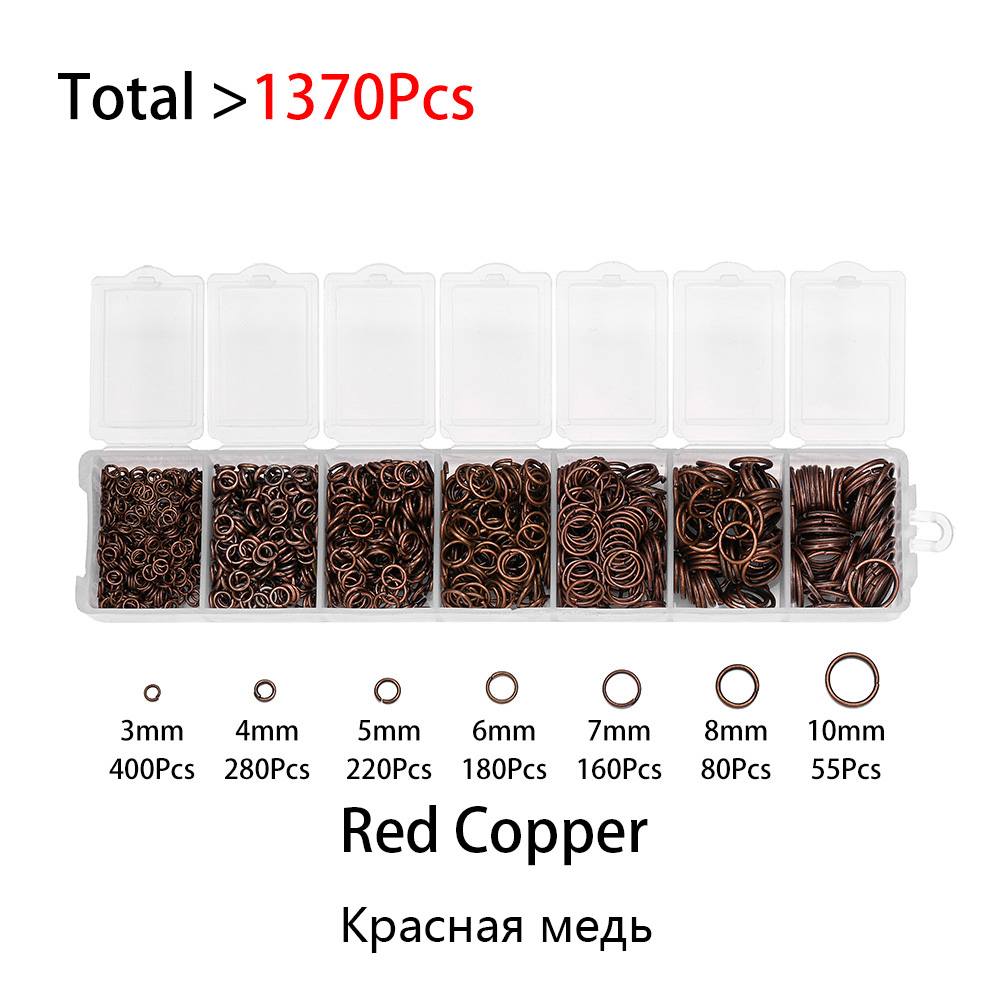 1370Pcs Mixed Size Metal Open  - Jump Ring Assorted avis et prix