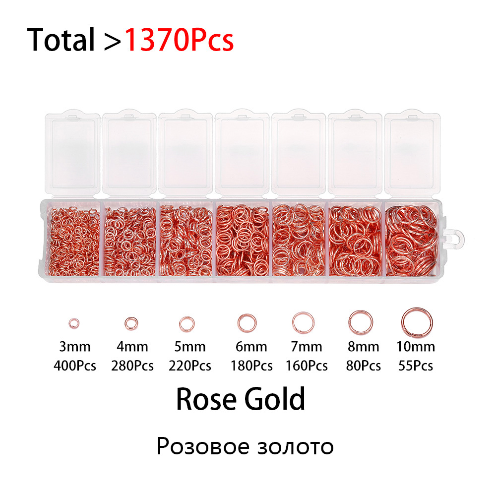 1370Pcs Mixed Size Metal Open  - Jump Ring Assorted avis et prix