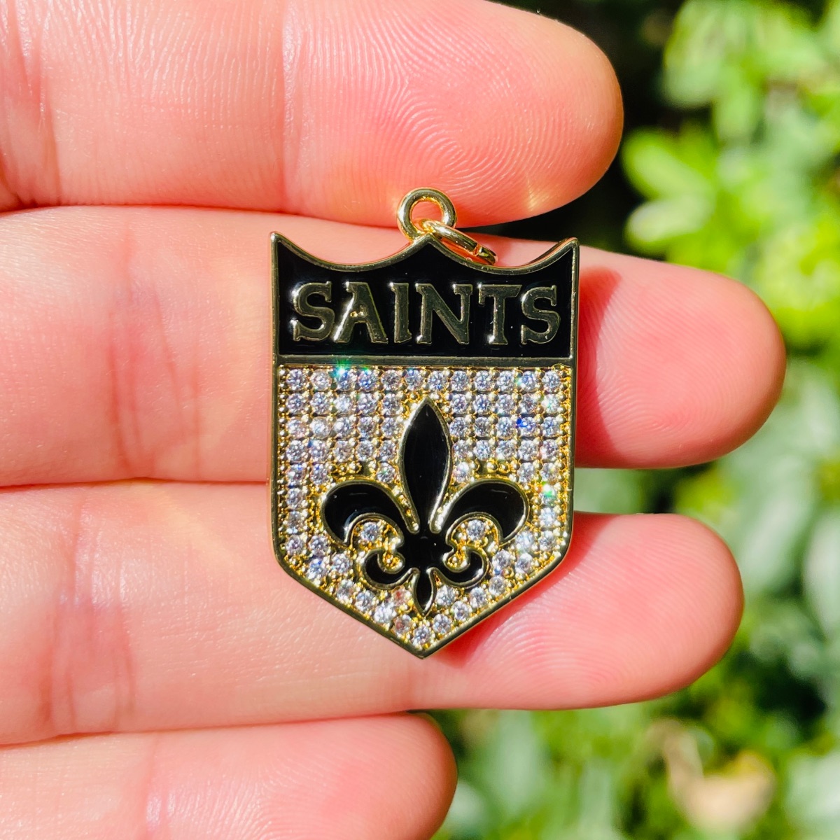 5pcs Micro Pave Fleur De Lis S - Jewelry Making New Orleans avis et prix