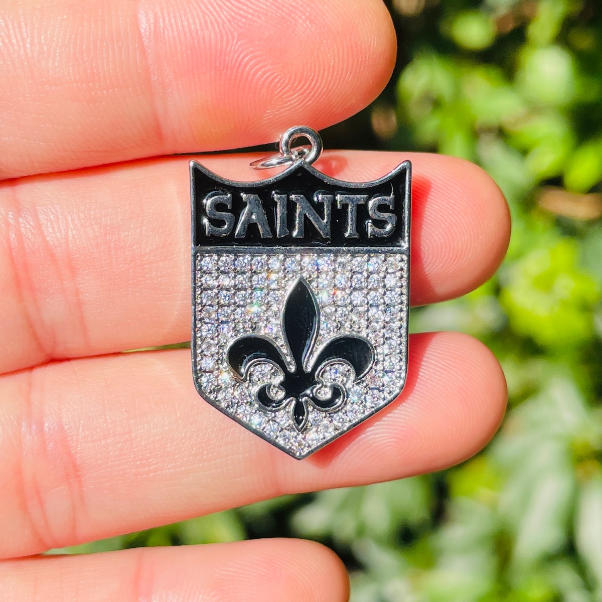5pcs Micro Pave Fleur De Lis S - Jewelry Making New Orleans avis et prix