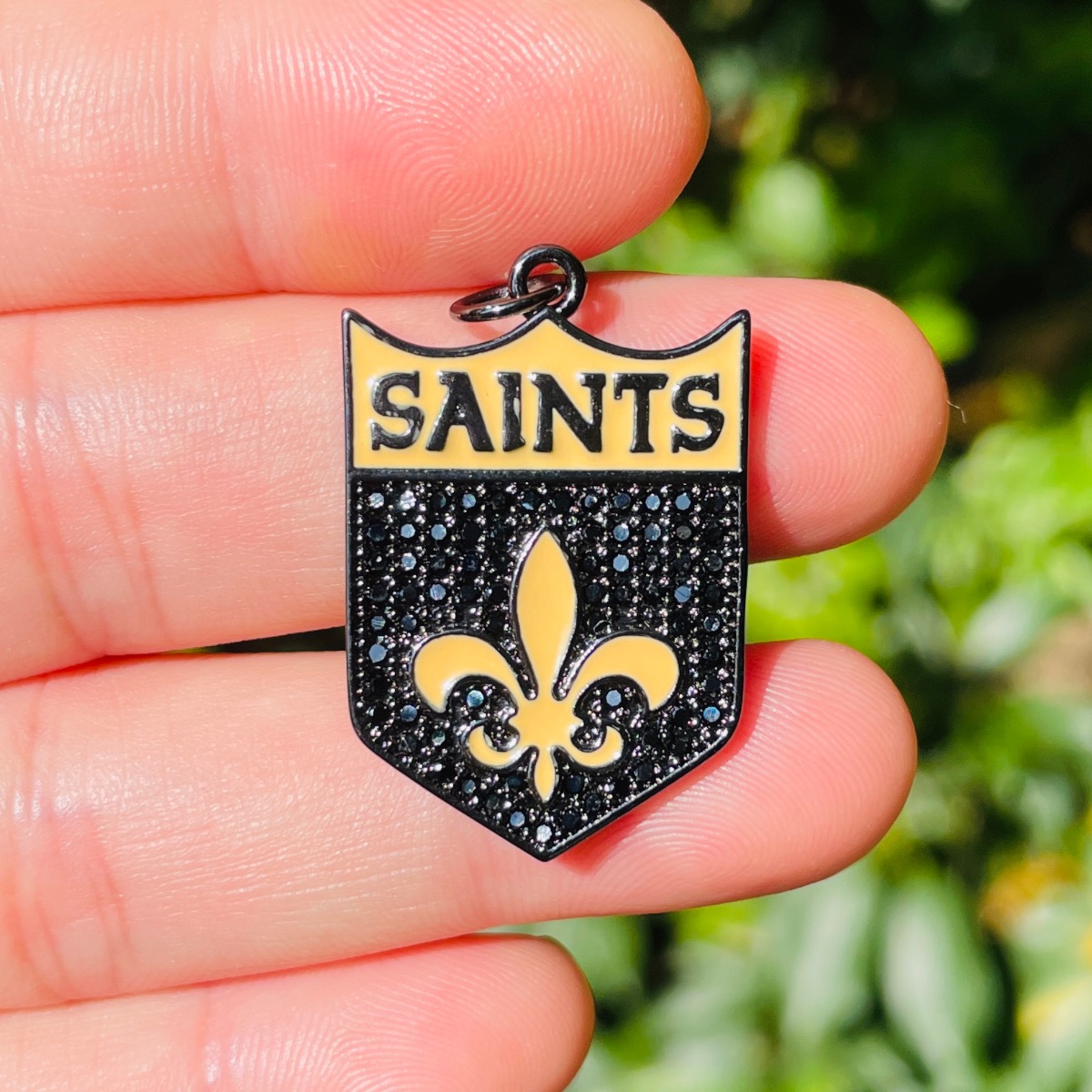 5pcs Micro Pave Fleur De Lis S - Jewelry Making New Orleans avis et prix