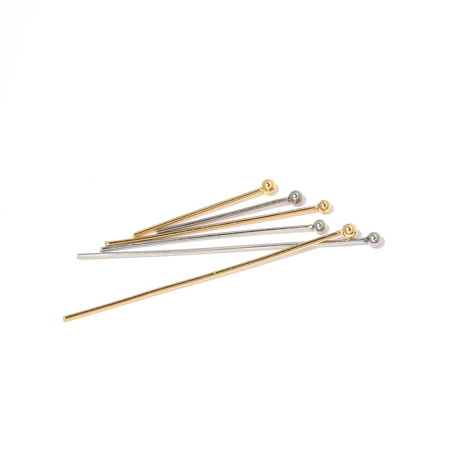 50pc Stainless Steel Metal Cha - Eyepin Ball End avis et prix