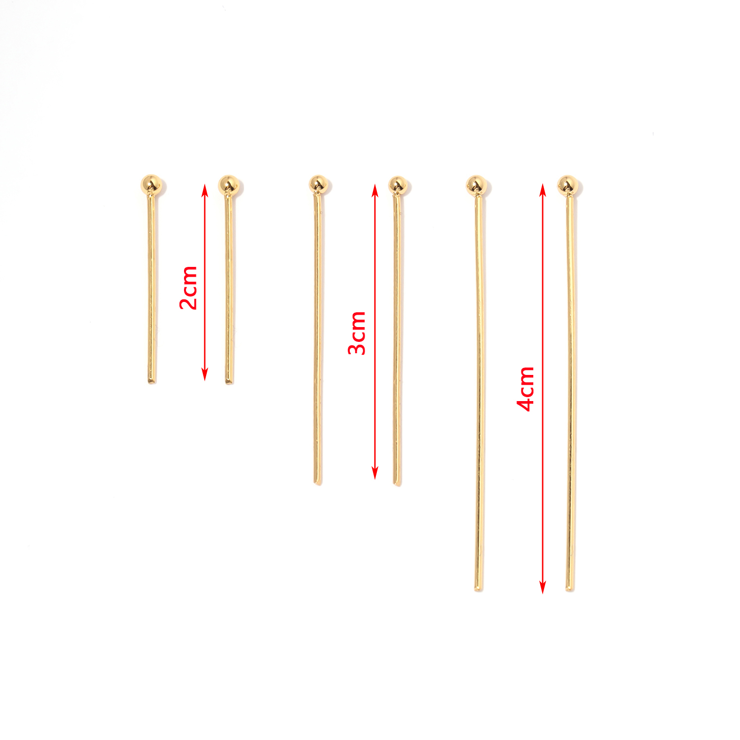 50pc Stainless Steel Metal Cha - Eyepin Ball End avis et prix