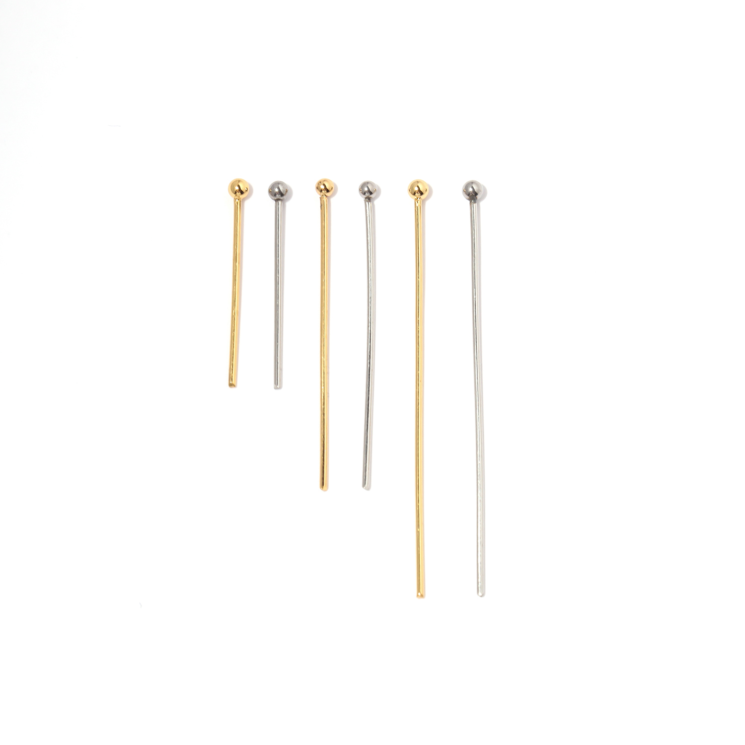 50pc Stainless Steel Metal Cha - Eyepin Ball End avis et prix