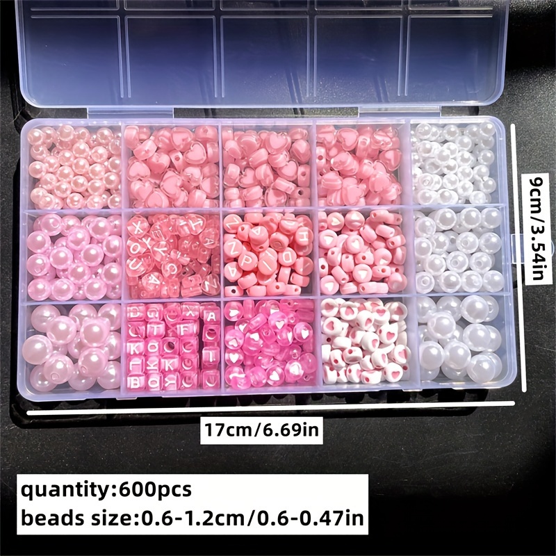 10-piece pink alphabet box, ac - Jewelry Making Pieces avis et prix