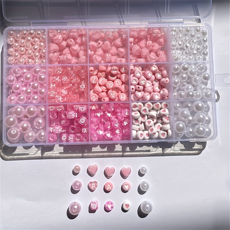 10-piece pink alphabet box, ac - Jewelry Making Pieces avis et prix