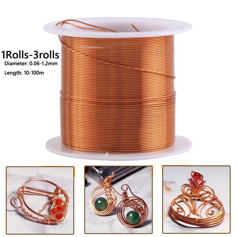 1-3Roll  Soft Copper Wire for  - Jewelry Making Pieces avis et prix