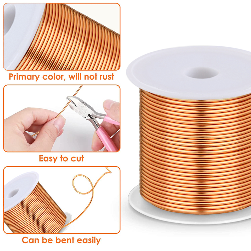 1-3Roll  Soft Copper Wire for  - Jewelry Making Pieces avis et prix