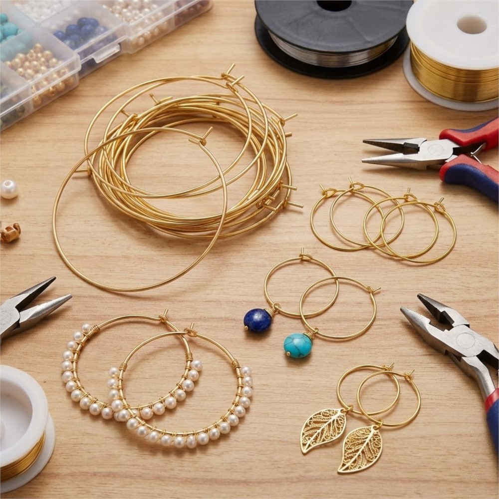 50Pcs 316 Stainless Steel 15 2 - Jewelry Making Hoops avis et prix