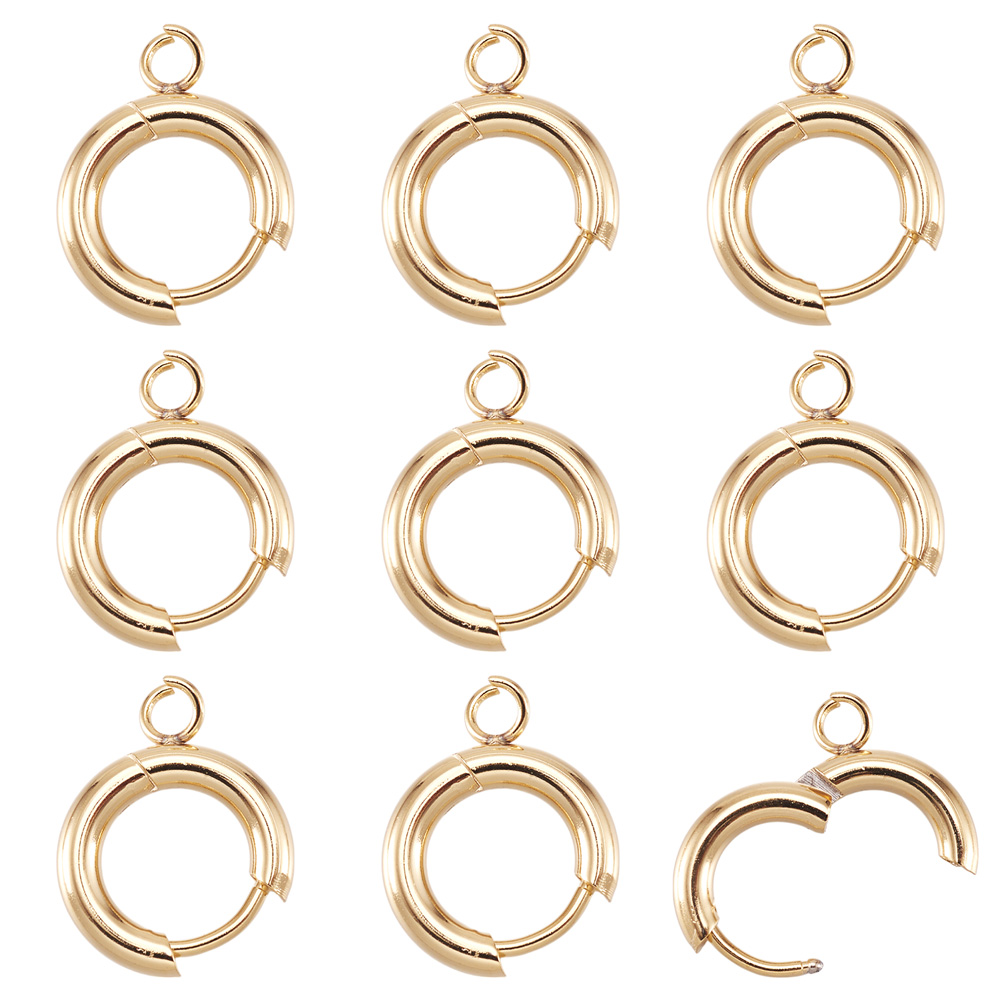 10pcs 201 Stainless Steel Hugg - Jewelry Making Hoops avis et prix