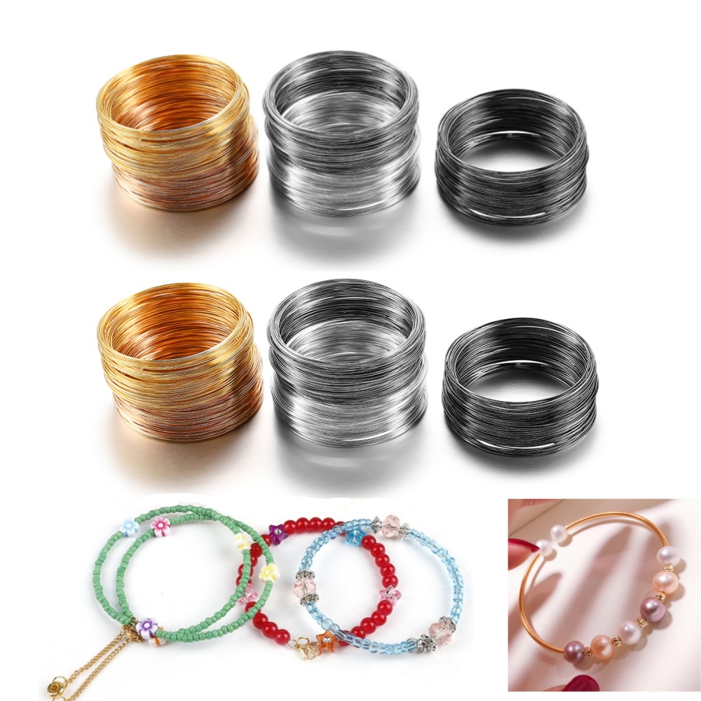 100 Loops/lot 0.6mm Silver Gol - Jewelry Making Pieces avis et prix