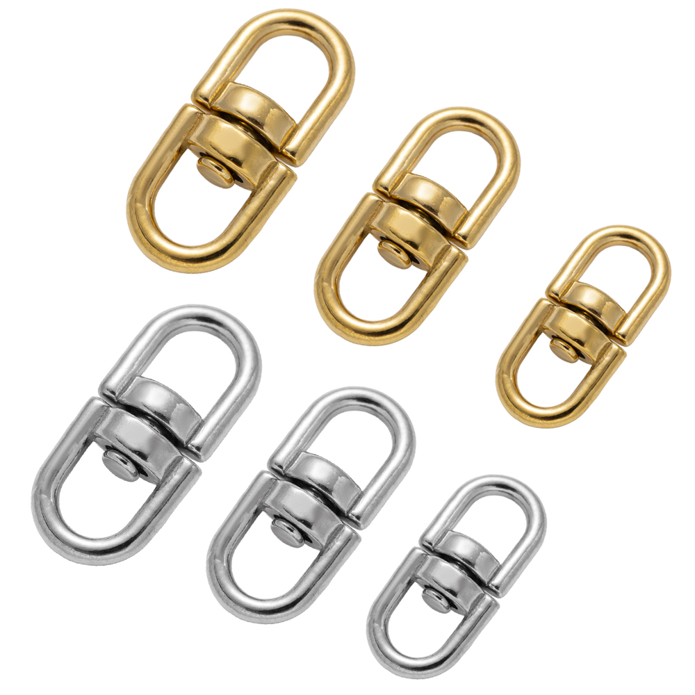 5Pcs Gold Stainless Steel Swiv - Jewelry Making Hoops avis et prix