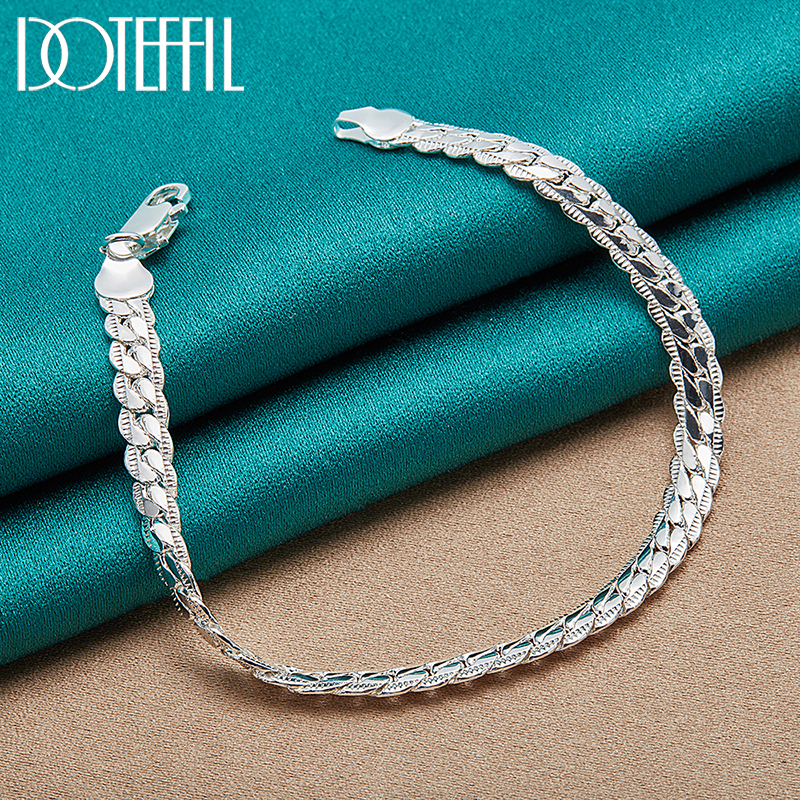 DOTEFFIL 925 Silver Bracelet 6 - Lobster Clasp Silver avis et prix