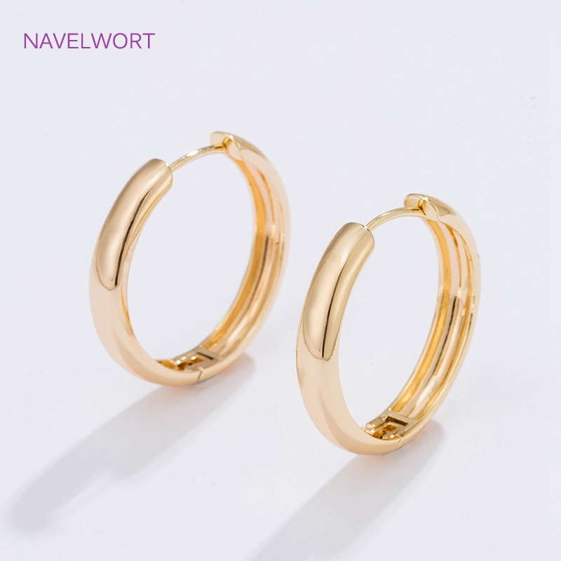 6 Sizes Gold Plated Circle Hoo - Jewelry Making Hoops avis et prix