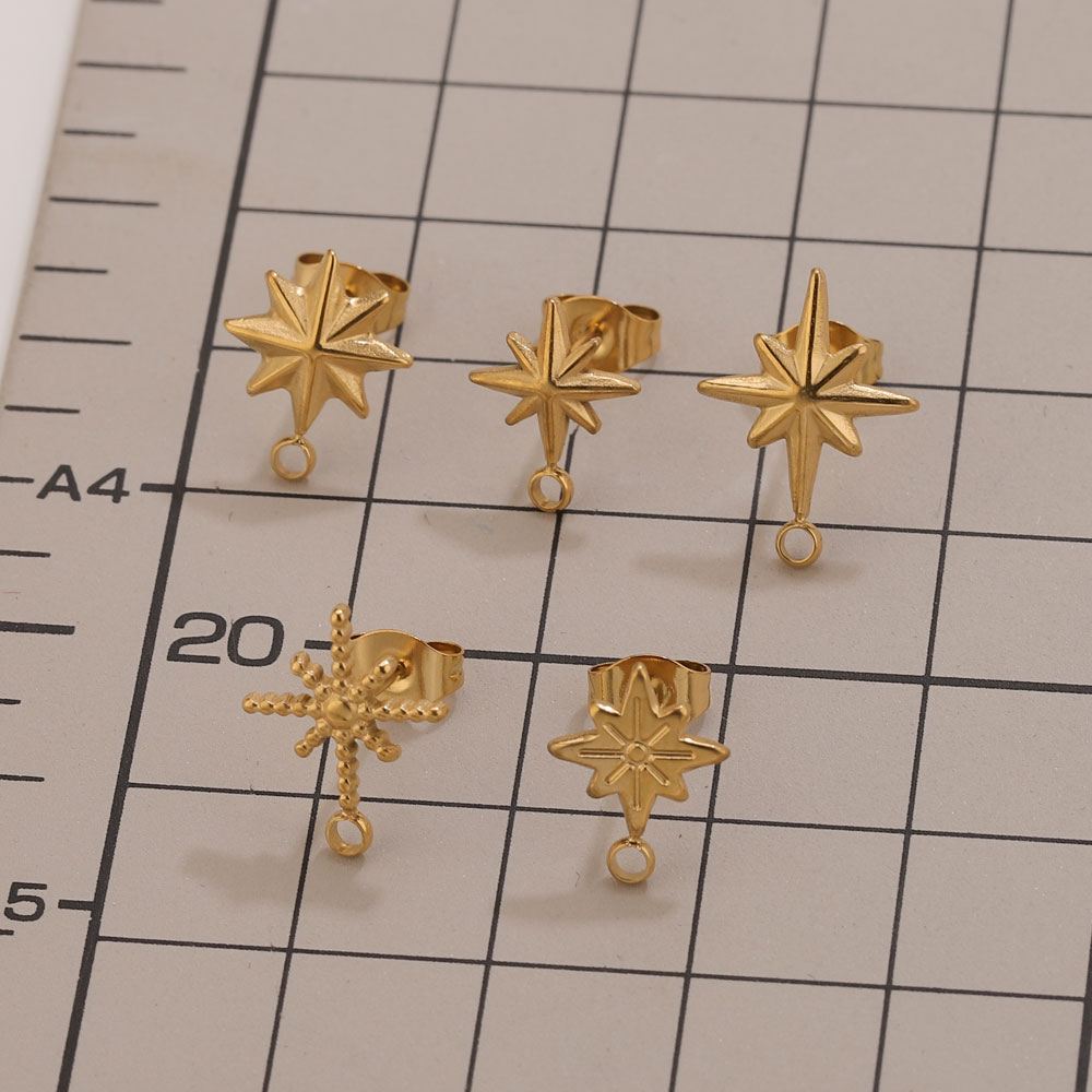 6pcs Stainless Steel Star Earr - Jewelry Making Workshops avis et prix