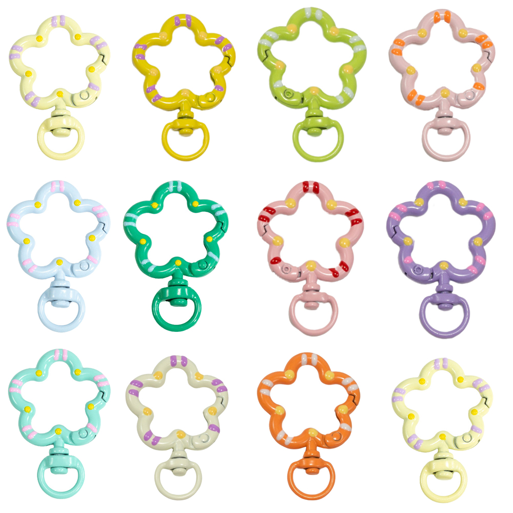 5pcs Flower Metal Lobster Claw - Jewelry Making Hoops avis et prix
