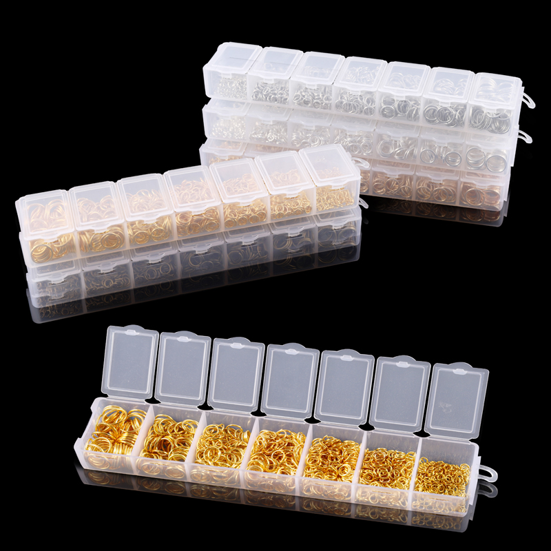 1370PCS/Set Mixed Metal Open J - Jump Ring Assorted avis et prix