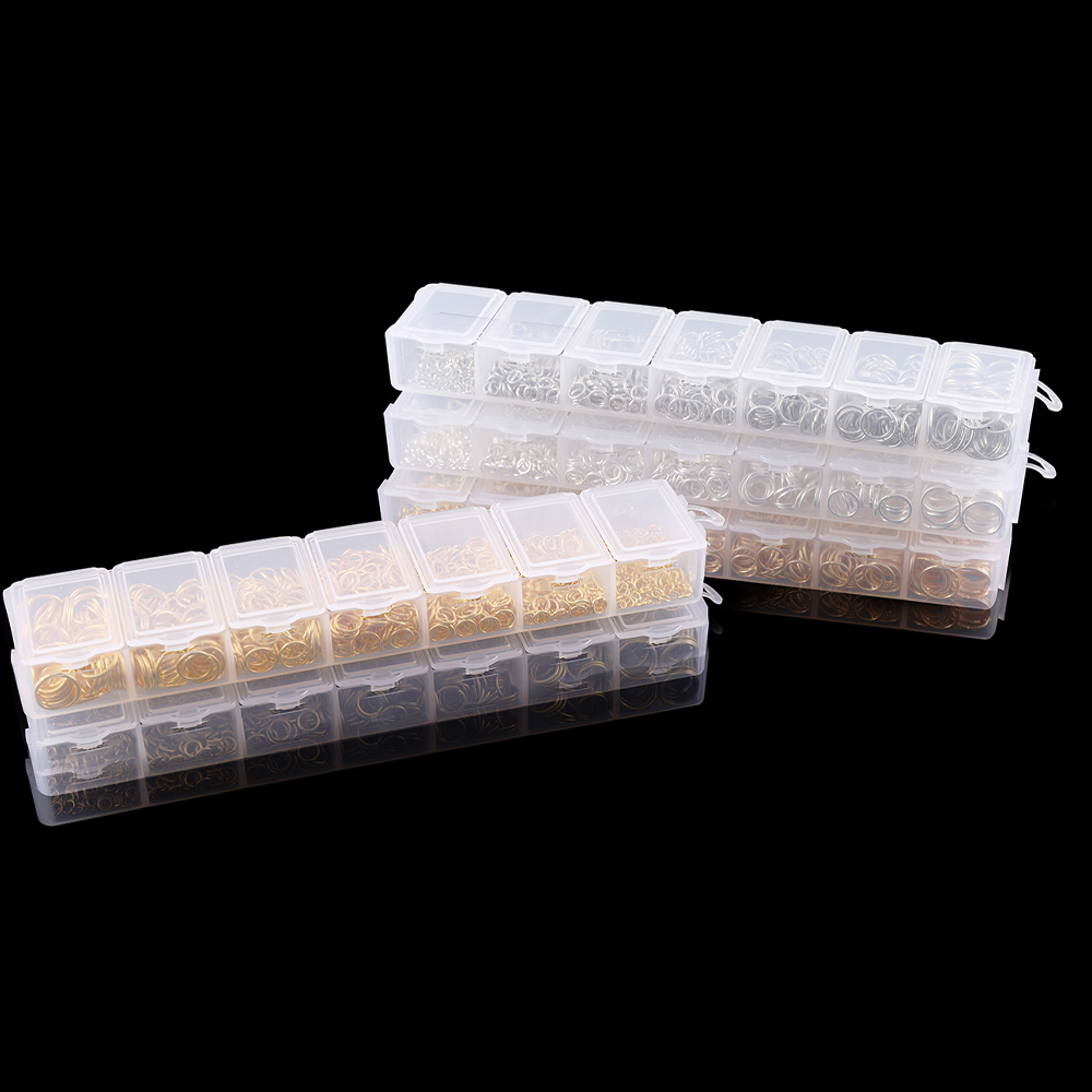 1370PCS/Set Mixed Metal Open J - Jump Ring Assorted avis et prix