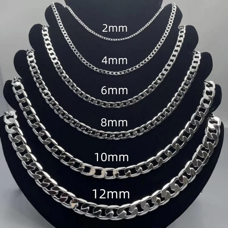 Men's 925 Sterling Silver Neck - Lobster Clasp Silver avis et prix