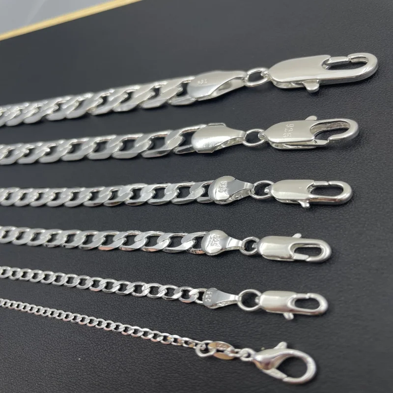 Men's 925 Sterling Silver Neck - Lobster Clasp Silver avis et prix