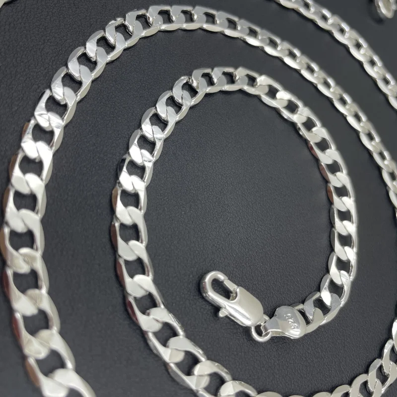 Men's 925 Sterling Silver Neck - Lobster Clasp Silver avis et prix