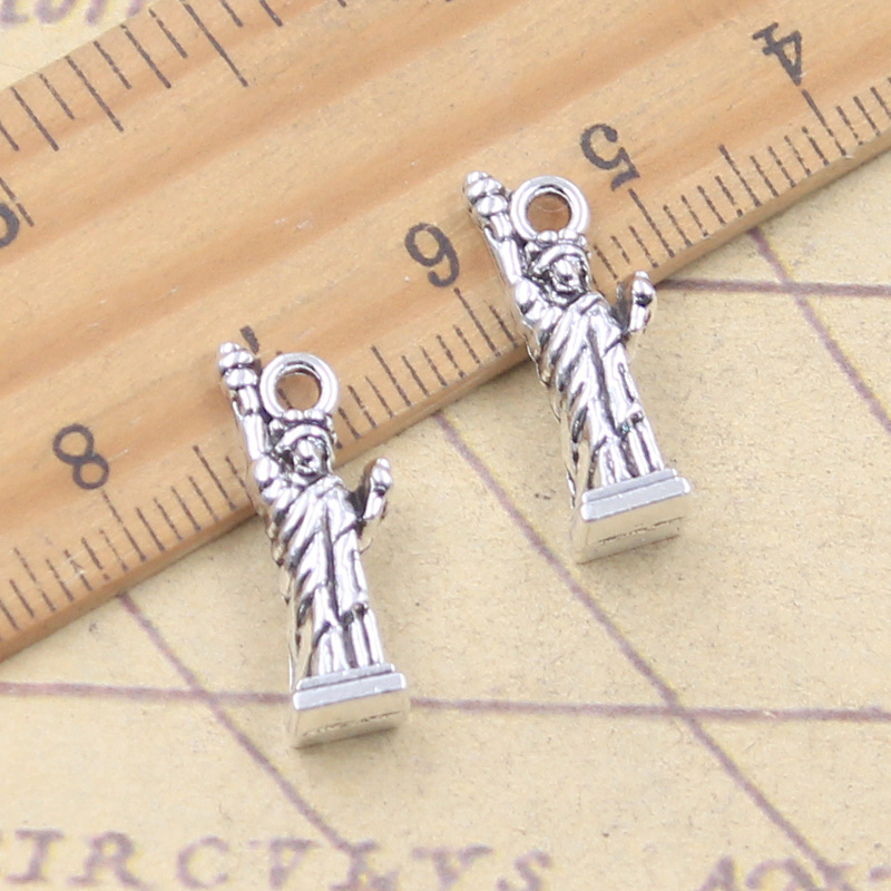 10pcs Charms New York Statue O - Jewelry Making York avis et prix