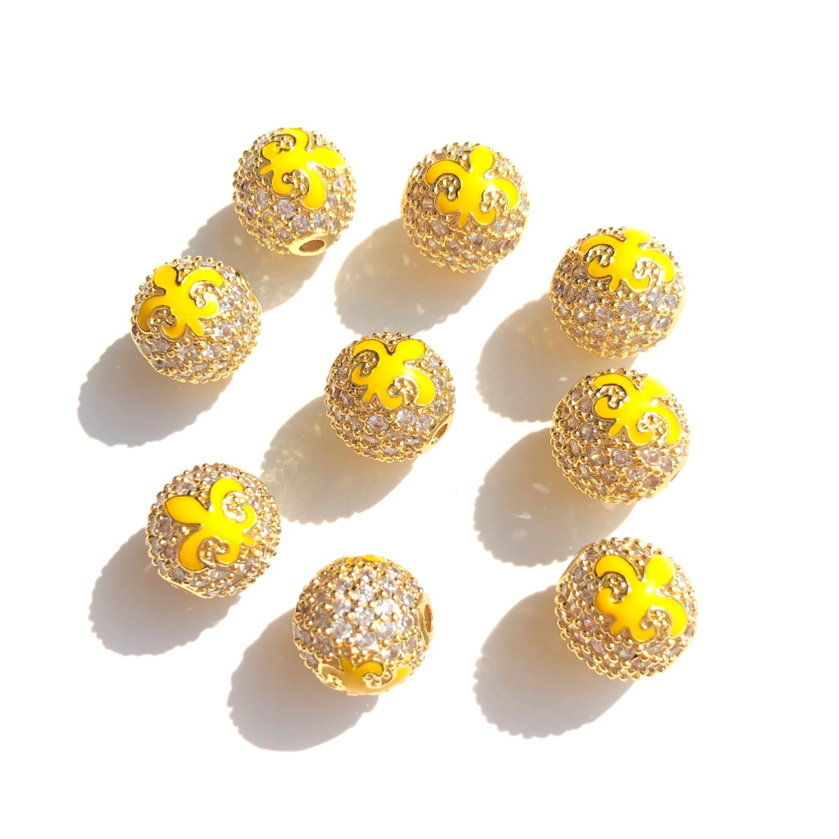 9pcs Green Yellow Purple New O - Jewelry Making New Orleans avis et prix