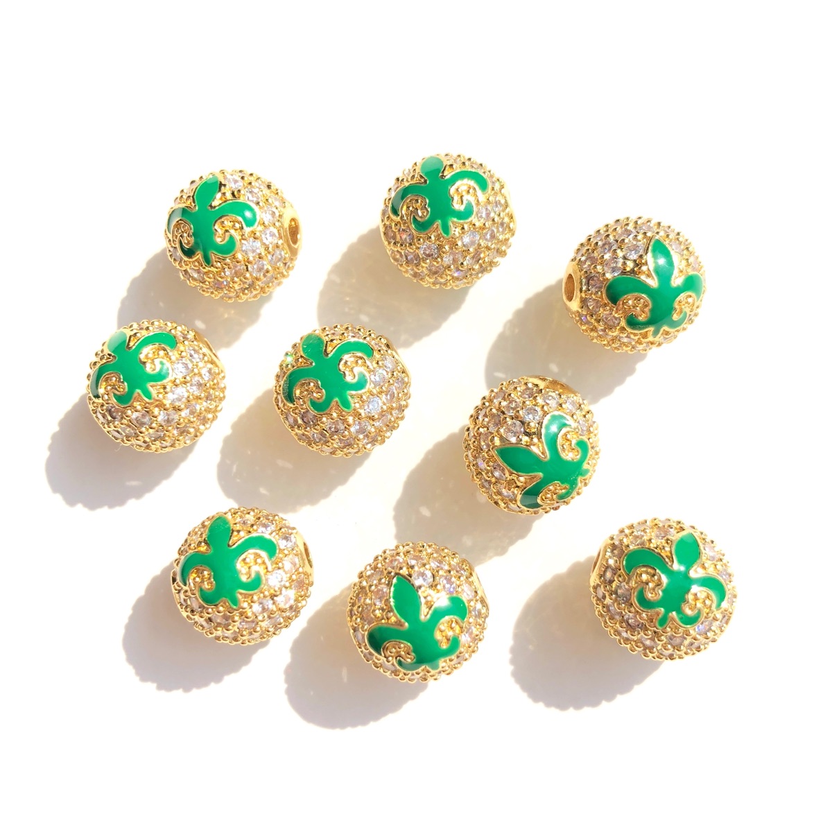 9pcs Green Yellow Purple New O - Jewelry Making New Orleans avis et prix
