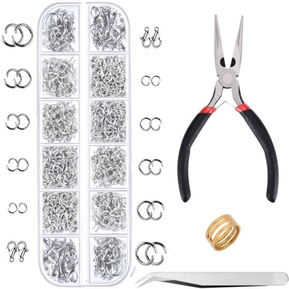 1200pcs 4-10mm Gold Silver Ope - Lobster Clasp Silver avis et prix