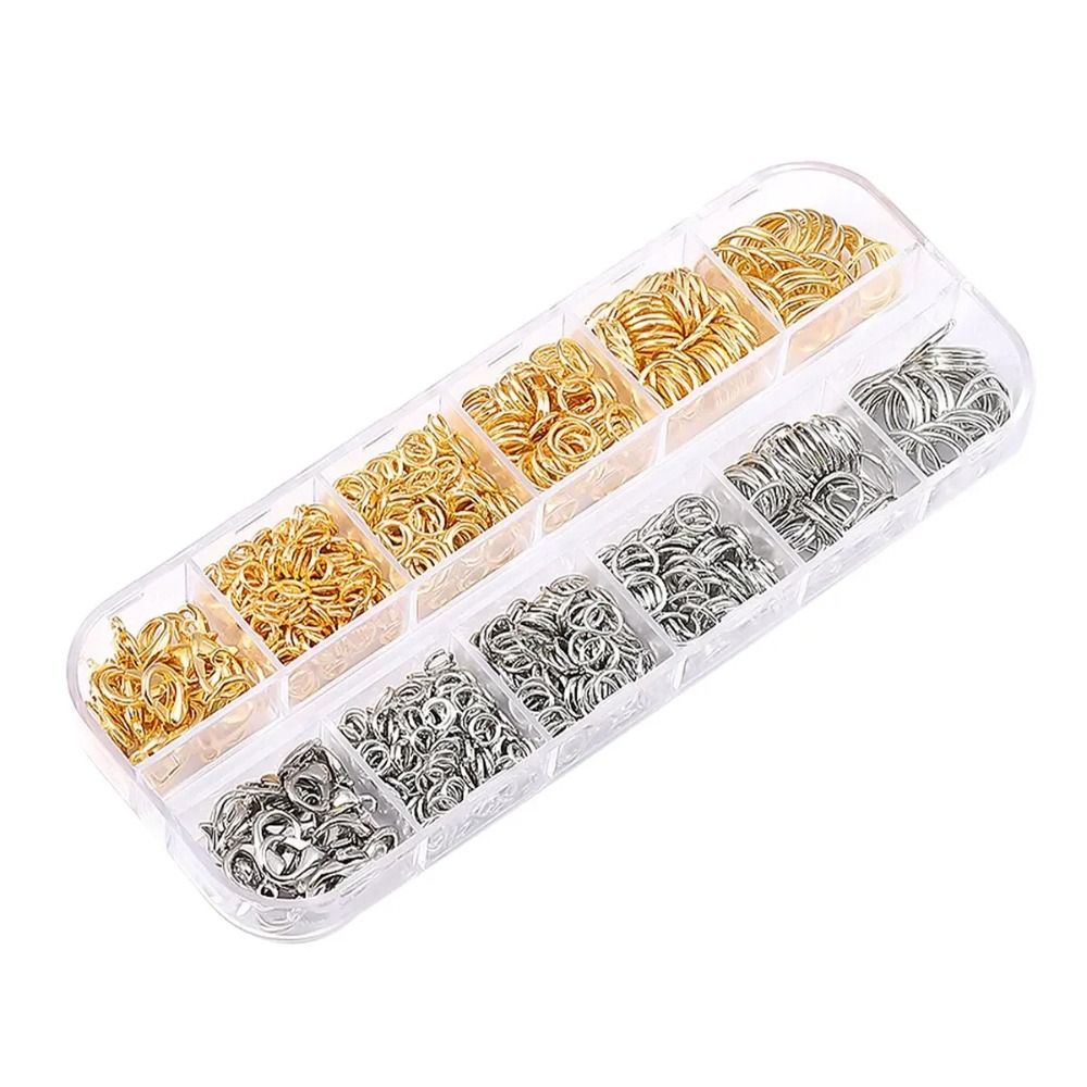 1200pcs 4-10mm Gold Silver Ope - Lobster Clasp Silver avis et prix