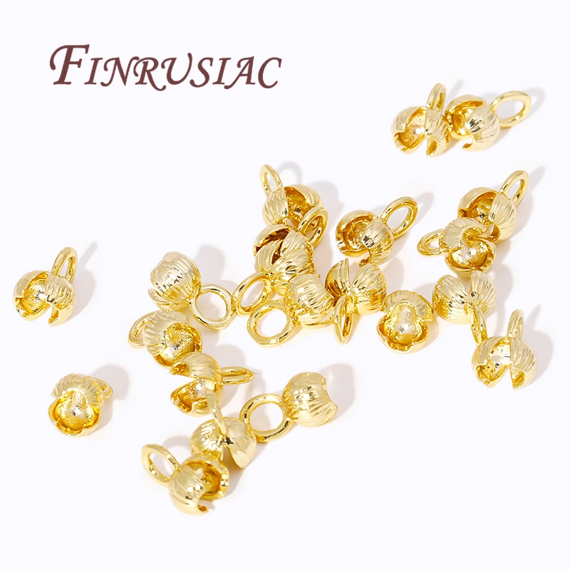 18K Gold Plated Cord Ends Clam - Eyepin Ball End avis et prix