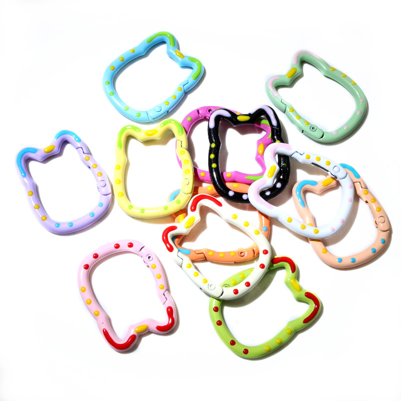 10pcs Random Colors Mix Heart  - Jump Ring Assorted avis et prix