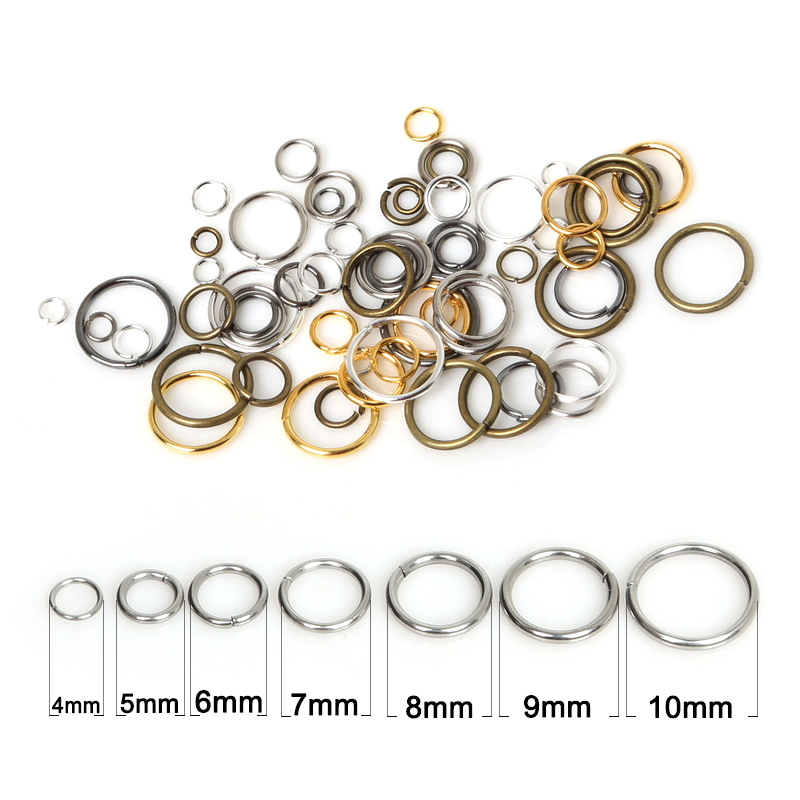 50-500Pcs 3-18mm Loop Key Spli - Jump Ring Assorted avis et prix