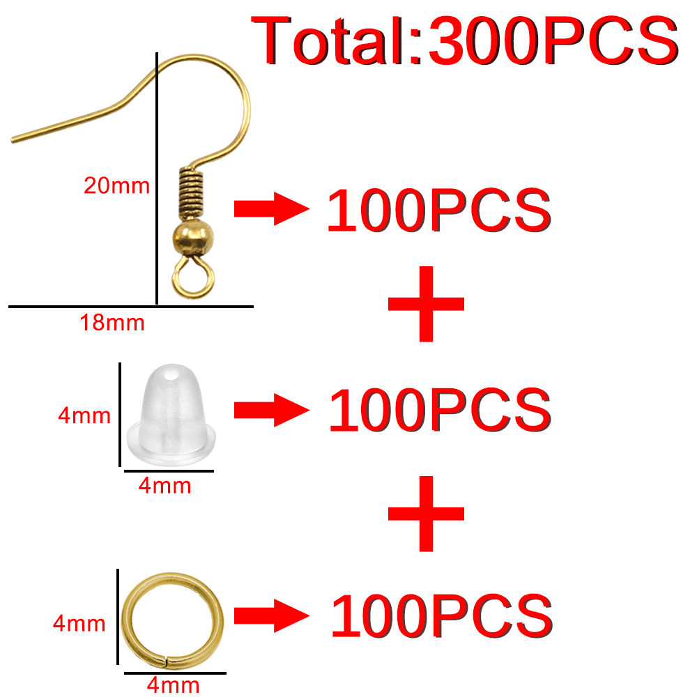 100/300pcs/Lot Hypoallergenic  - Jump Ring Assorted avis et prix