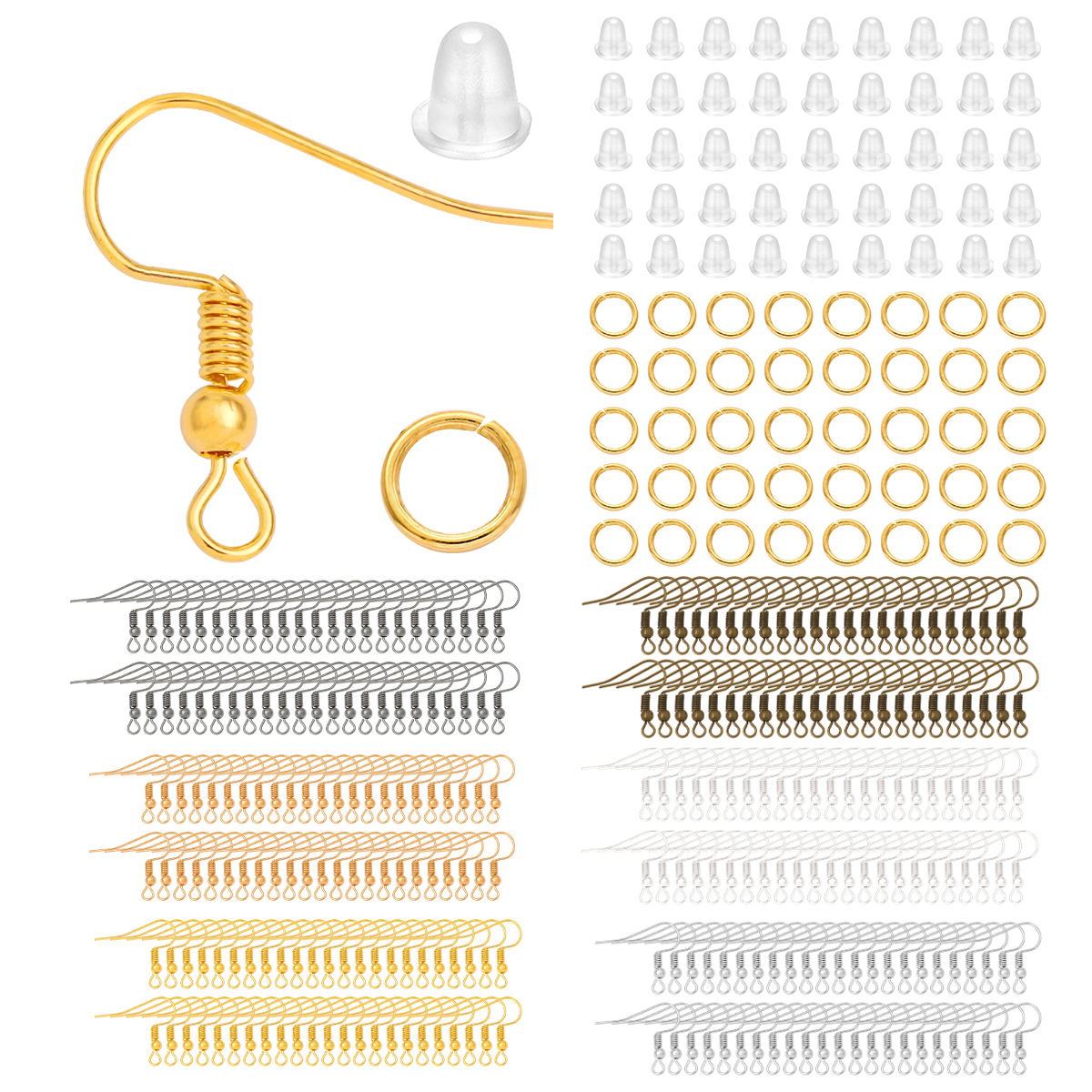 100-300pcs/Lot Hypoallergenic  - Jump Ring Assorted avis et prix