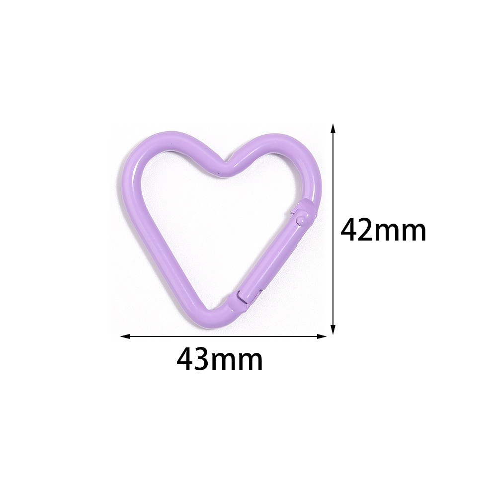 5pcs Colorful Heart-shaped Alu - Jewelry Making Hoops avis et prix
