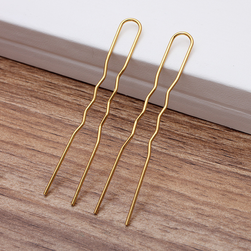 50Pcs Simple U Shape Metal Hai - Jewelry Making Workshops avis et prix